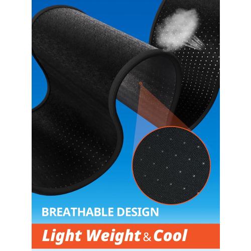 Travel Pillow for Airplanes, Ultra-Thin Breathable Airplane Pillow Alternative, Airplane Head Strap with 3D Sleep Eye Mask, 360° Support for Long Flight, Work for Seats with Headrest, Black