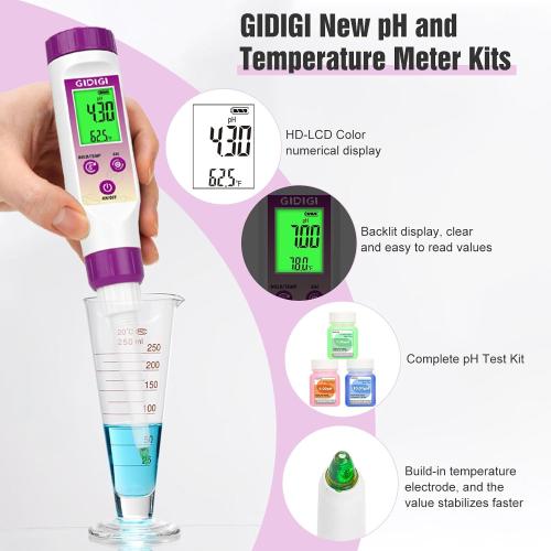 pH Meter for Food Fermentation, Spear pH Probe for Canning Salsa