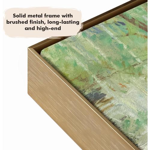 1.5” Deep Frame for 24x30 Canvas Paintings, DIY Metal Floating Frame with 1.5” Deep for Artists Designers Landscape Portrait Artwork, Modern Home Office Wall Decor (Bronze)