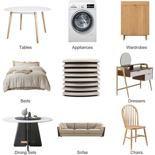 Furniture Sliders, Furniture Sliders Pads for Hardwood Floors, Chair Legs Floors Protectors, Reusable Round Glides Glider, Heavy Duty Furniture Movers Sliders (8 Pcs, 3 1/2inch，Coffee)