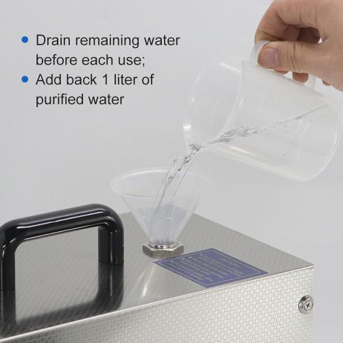 1300W Professional Jewelry Steam Cleaner, Stainless Steel Jewelry Steam Cleaner, 2L Electric Steam Jewelry Cleaner,for Cleaning Jewelry/Gold/Silver