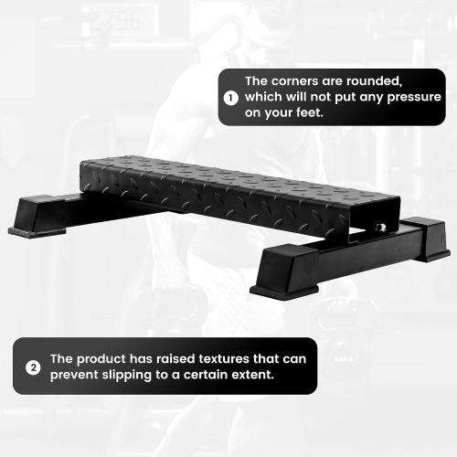 Steel Calf Raise Block – Heavy Duty Calf Stretch Platform for Seated & Standing Calf Raises, Calf Extension, Dumbbell Calf Raise & Leg Strength Training Equipment for Home Gym