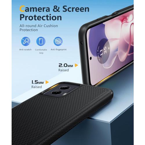 FNTCASE for Motorola Moto G-Power-5G-2024 Case: Dual Layer Protective Heavy Duty Cell Phone Cover Shockproof Rugged with Non Slip Textured Back - Military Protection Bumper Tough - 2024, 6.7 inch