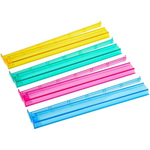 Mahjong All-in-One Tile Rack & Pusher, Clear Acrylic Mahjong Rack and Pusher Combo, Modern American Mahjong Tile Racks, Set of 4, Multi Color