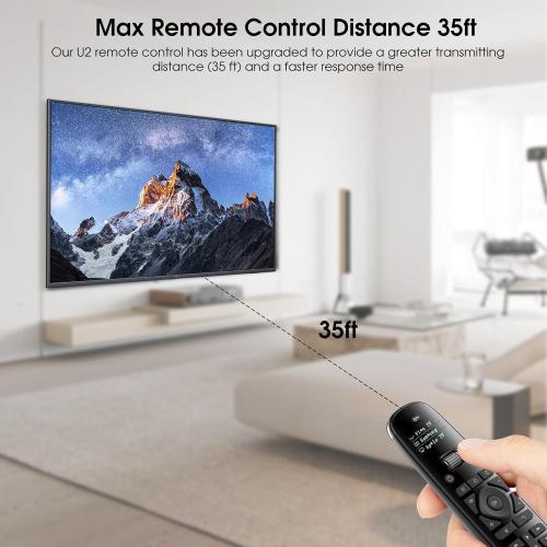 SofaBaton U2 Universal Remote with Backlit Button, All in One Universal Remote Control with App Control, Custom Macros, Compatible with Smart TVs,Sound Bar and DVD/Blu-ray Players, and More