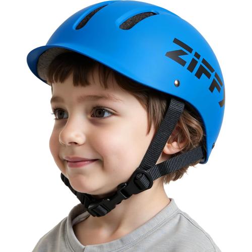 ZIFFY Kids/Toddler Bike Helmet, Adjustable, Lightweight, Safety Certified Scooter Helmet for Boys & Girls with Washable Inner Lining, 2 Sizes, 4 Colors – Fits Toddlers to Youth by Jova