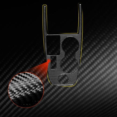 NVCNX Real Premium Carbon Fiber for Nissan Rogue Accessories 2021-2026 2022 2023 2024 2025 SV SL S Platinum Rock Creek Car Center Console Gear Shift Panel Cover Interior Trim Sticker 1PC not for FWD