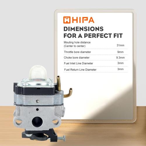 Hipa C430 Carburetor fit Ryobi S430 X430 309370002 RY34001 RY34421 RY34441 RY34005 RY34442 RY34445 RY34422 RY34425 30cc String Trimmer