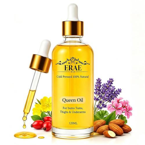 – Erae Queen Oil, Cold Pressed Botanical Body Oil for Face & Body, 120ML