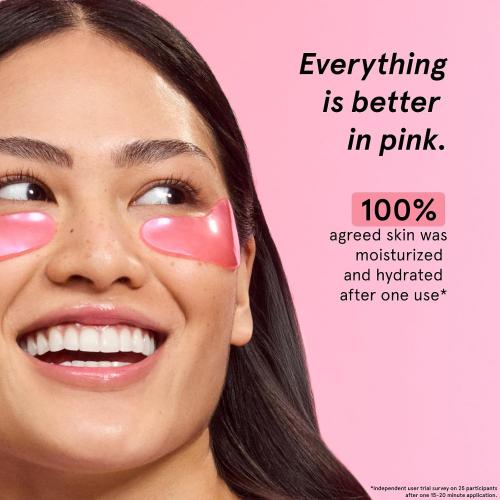 grace & stella Award Winning Under Eye Mask - Gifts for Women - Reduce Dark Circles, Puffy Eyes, Wrinkles, Under Eye Patches - Birthday, Bachelorette Party Favors - Vegan Self Care (14 Pairs, Pink) | Gift For Women Under Eye Mask for Dark Circles & Undereye Bags - Bachelorette Party Favors - Vegan Self Care (14 Pairs, Pink)