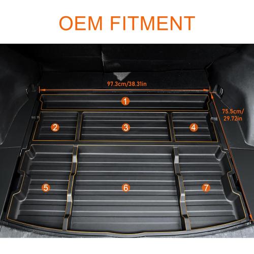 Trunk Hidden Storage Box for 2019-2024 2025 Toyota RAV4 Accessories, SUV Trunk Organizer Insert Cargo Organizer for SUV, Extra Space fits Under Cargo Floor Storage