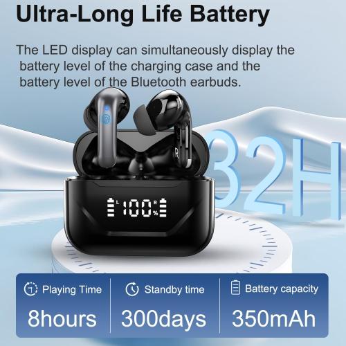 A17 Pro 3 in 1 Real Time Translator Earbuds, 144 Languages, Wireless Bluetooth, Black