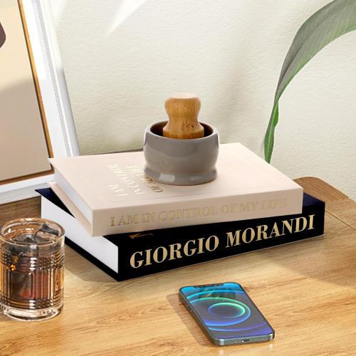 Decorative Books for Home Decor - Set of 2 Fake Books for Decoration, Faux Book Storage Box Enhance Your Coffee Table, Bookshelf & Mantel Shelf Decor, Linen Book Decor Aesthetic Set, Books Decor