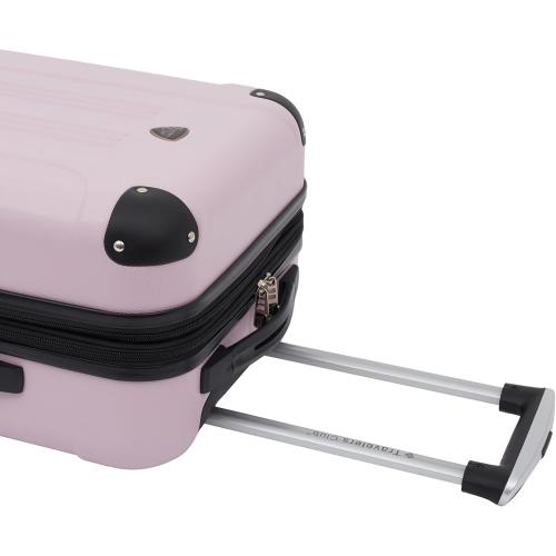 Travelers Club Chicago Hardside Expandable Spinner Luggage, Lilac, 20 Carry-On