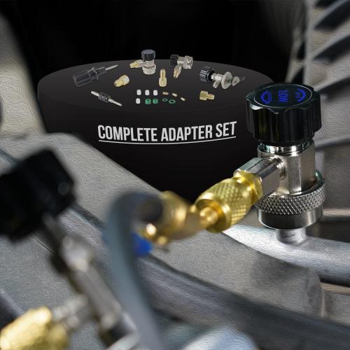 Lichamp HVAC Gauges with Hoses, AC Manifold Gauge Set R134A R410A R404A R22 Refrigerant Gauges