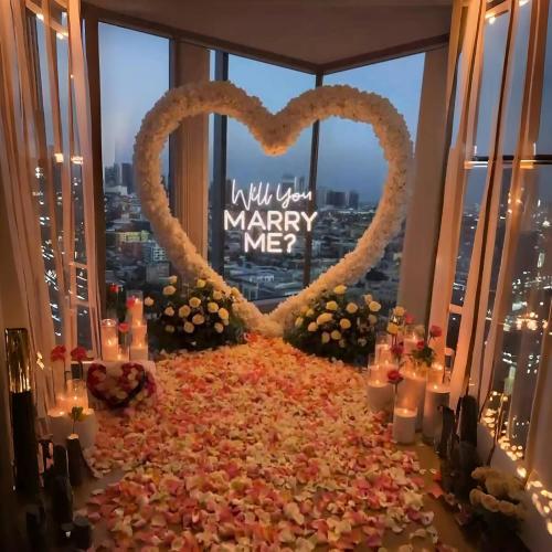 6.7FT Heart Arch Stand for Proposal, Metal Balloon Arch Frame for Wedding Valentine's Day Engagement Birthday Party Baby Shower Decorations (Gold)