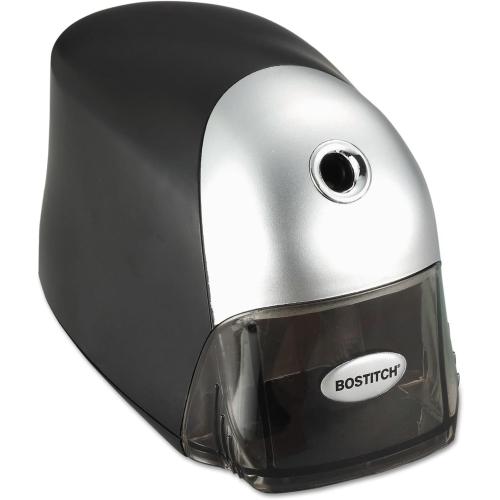 Bostitch Office QuietSharp Executive Heavy Duty Electric Pencil Sharpener for 65% Faster Sharpening and 6X Longer Cutter Life - Colored Pencil Compatible, Black