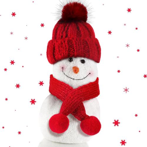 Geyoga 8 Pcs Mini Santa Hats and Scarves Decor Doll Christmas Accessories Small Gnome Hat for Craft DIY for Wine Bottle Gifts(Blue, Red,Stylish)