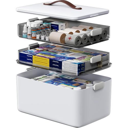 Medicine Organizer Box, 3-Tier