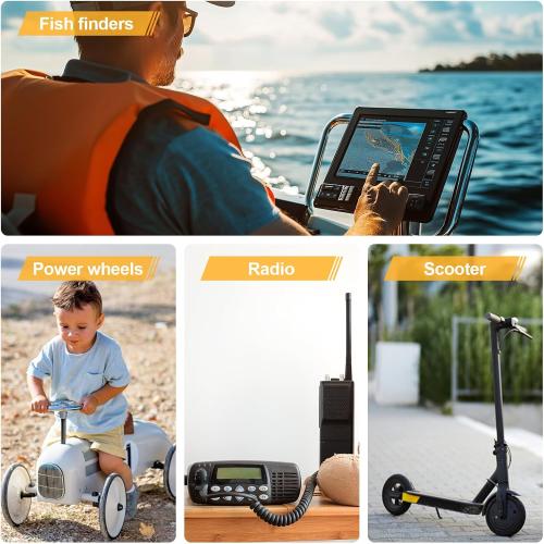 ECO-WORTHY 12V 20Ah Lithium Battery, 3000  Deep Cycle Rechargeable LiFePO4 Lithium Ion Phosphate Battery with BMS for Trolling Motor, Fish finder, Kids Scooters, Power Wheels, Outdoor Camping