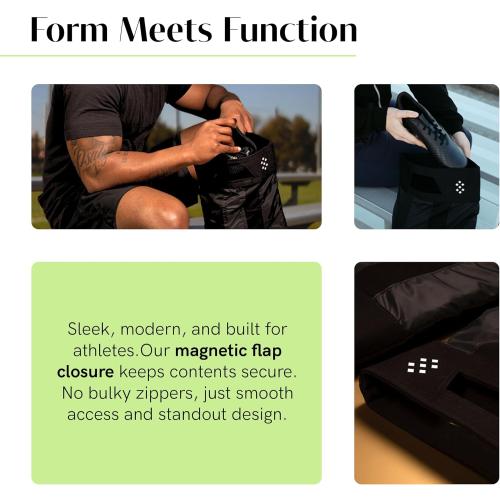 Salt Aērcase Smell Proof Cleat Bag – Regular Size - Athletic Soccer & Golf Shoe Bag for Smelly Cleats & Gym Shoes- Durable, Water-Resistant, & Easy to Clean