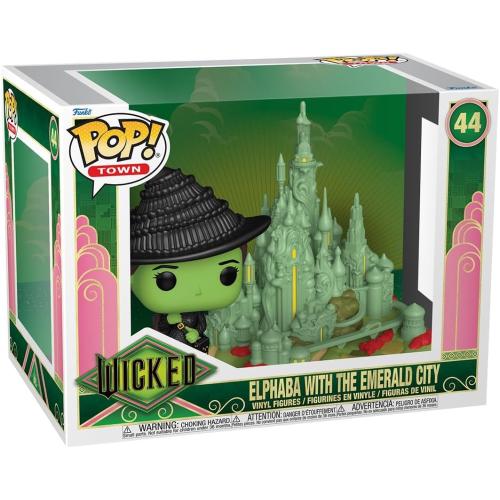 Funko Pop Town: Wicked - Elphaba with Emerald City - Collectable Vinyl Figure - Gift Idea - Official Merchandise - Toys for Kids & Adults - Fantasy Fans - Model Figure for Collectors and Displayà