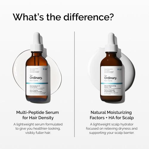 The Ordinary Hair Care Natural Moisturizing Factors   Hyaluronic Acid, Lightweight Hydrating Scalp Serum with Hyaluronic Acid and Squalane, 2 Fl Oz