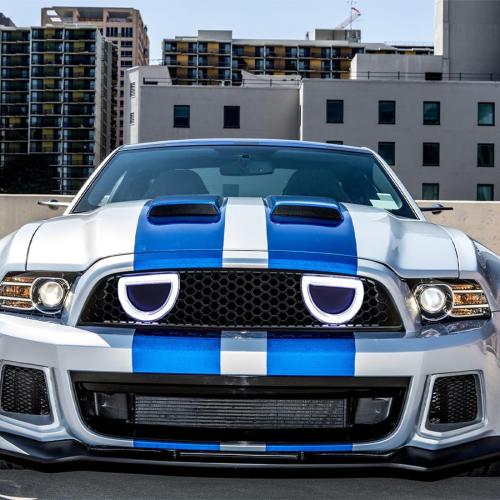 EOMD Mach 1 Front Bumper Grille Compatible with 2013-2014 Mustang W/DRL and Turn Signal Lights, Not fit Shelby/ GT500