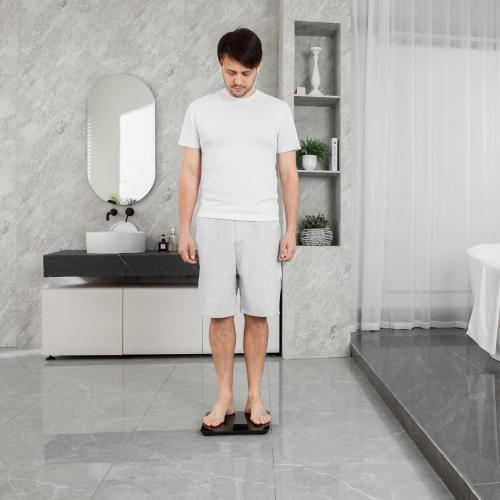 Etekcity Scale for Body Weight, Digital Bathroom Scales for People, Most Accurate to 0.05lb, Bright LED Display & Large Clear Numbers, Upgraded Quality for the Elderly Safe Home Use, 400 lbs