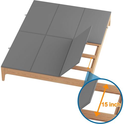 Metal-Frame-Bunkie-Board-Full-Size (54X75) for Under-Mattress-Support - Heavy Duty Bed Board Design,Folding, Noise Free, No Sagging