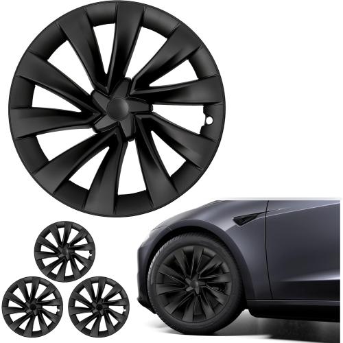 20 Inches Wheel Covers for 2025 2026 Tesla Model Y Juniper, Hub Protection Accessory, Replacement for Tesla Model Y 2025 Rim Protector, ABS Hubcaps 4-Piece