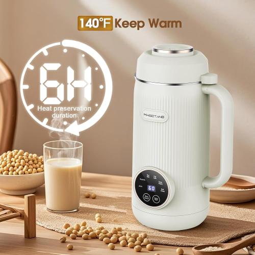 7 in 1 Nut Milk Maker Machine 28oz Automatic Milk Maker for Homemade Coconut, Oat, Soy, Plant-Based Milk, Juice with 18H Delay Start/6H Keep Warm/Self Cleaning (White)