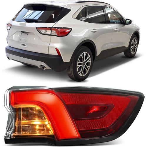 LED Tail Light Assembly Compatible with 2020-2022 Ford Escape S/SE/SEL/Titanium Rear Taillights Right Passenger Side Tail lamp Assembly OE: LJ6Z13404E LJ6Z13404A LJ6Z13404C