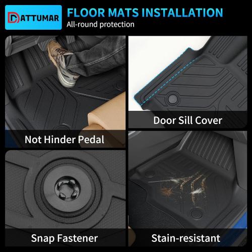 Floor Mats Compatible with 2025 2026 Ford Expedition 7-Seater Captain Chairs (NOT for Max) Trunk Mat Cargo Mat Cargo Liner Expedition Accessories (Floor Mats Trunk Mat Backrest Mats)