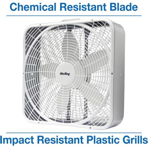 Air King 9723 20-Inch 3-Speed Box Fan , White