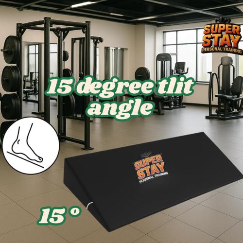 fitness equipmenslant -boards for exercise,slant board for squats - Large EVA Wedge - Ideal for Calf and Heel Stretches - Improves Foot Mobility - Fasciitis and Tendonitis Relief Board - Incline Exercise Board- Includes Yoga Ring
