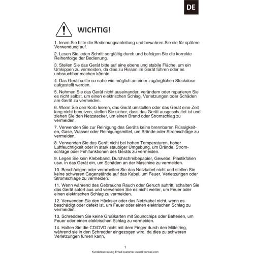 Bonsaii 12-Sheet Cross Cut Paper Shredder, 5.5 Gal Home Office Heavy Duty Shredder for Paper, Credit Card, Mail, Staples, with Transparent Window, High Security Level P-4 (C275-A)