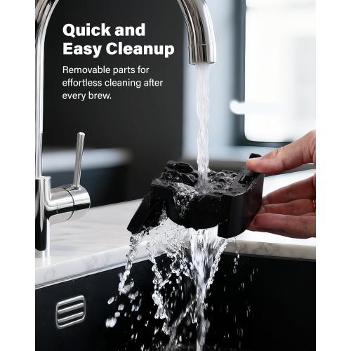 20 Bar Espresso Machine, Compatible with Nespresso Original & Dolce Gusto Capsules, Ground Coffee & ESE Pods, 47.3oz Tank, One-Touch Boil, Smart Controls, Drip Tray & Storage
