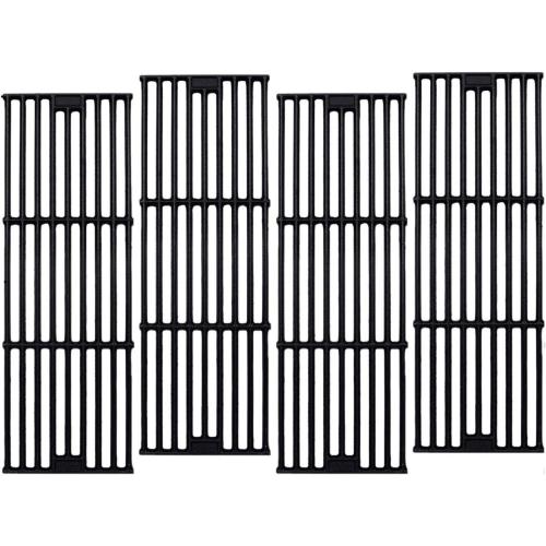 C6505A(4-Pack) 19 3/4 Cast Iron Cooking Grid Grates Replacement for Chargriller 2121, 2123, 2222, 2828, 3001, 3008, 3030, 3725, 4000, 4208, 5050, 5072, 5252, 9020