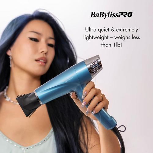 Nano Titanium Hair Dryer, Professional 1875-Watt Blow Dryer, Lightweight, Ionic Technology Dries Hair Faster with Less Frizz