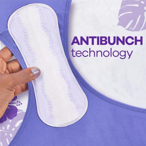 Always Anti-Bunch Xtra Protection, Panty Liners for Women, Light Absorbency, Extra Long Length, Leakguard   Rapiddry, Unsented, 92 Count