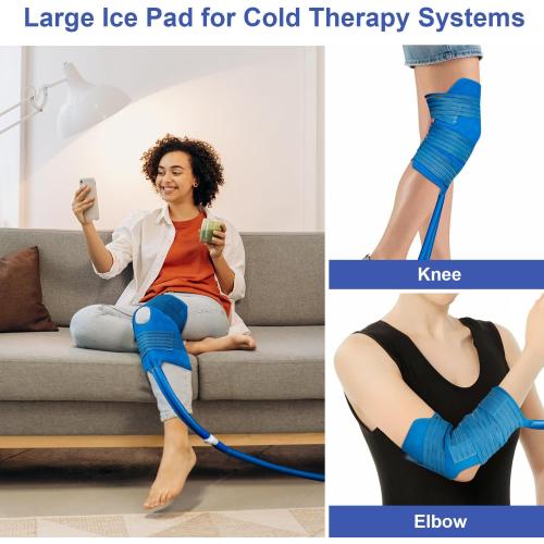 Programable Cold Therapy Machine, Large 13-Quart Ice Therapy Machine for Knee After Surgery, Quiet Pump Cryotherapy - Strong Adjustable Ice Packs for Pains Relief, Post Surgery Sports Injuries