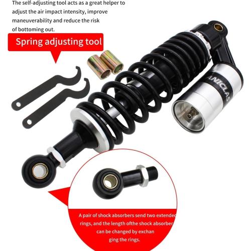 Pair 320mm&340mm motorcycle shocks Universal Motorcycle Rear Air Shock Absorbers