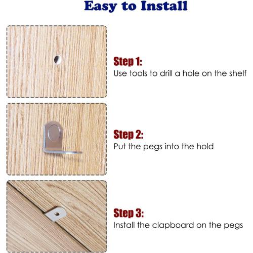 Shelf Support Pegs, 50 Pcs Shelf Pegs with Hole, 5mm (1/5 inch) Cabinet Shelf Bracket Pegs, L-Shaped Nickel Plated Shelf Pins Holders for Bookcase Kitchen Closet Shelf Shelves Furniture Cabinet