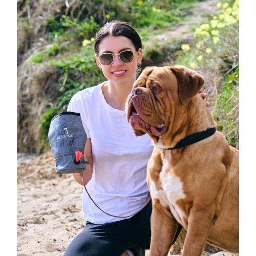 All Fur You Poop Can - Waterproof Dog Waste Bag Dispenser Attaches to Leash, Great for Hiking, Walking & Camping