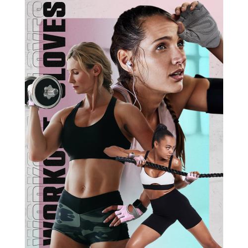 VINSGUIR Workout Gloves for Women and Men, Breathable Weight Lifting Gloves for Gym Exercise, Fitness, Training, and Cycling, with Excellent Grip and Cushion Pads