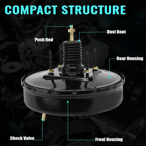 PartsFlow Power Brake Booster 53-3113 Compatible with Nissan Frontier 2005-2021 Xterra 2005-2015 4.0L V6 2.5L L4 2.4L L4 47210EA040 47210ZP04A