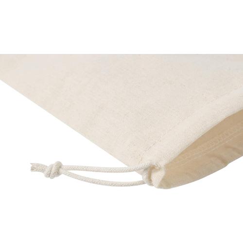 PALTERWEAR 100 Percent Cotton Drawstring Bags, Reusable Quality with Double String, For Pantry Gifts Kitchen - Pack of 6 (Natural Beige, 5 x 7 Inch)