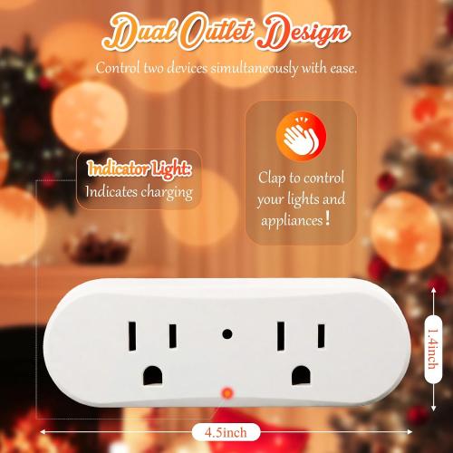 Kingdder Clapping Light Control Switch Clap On/Off Sound Activated Switch