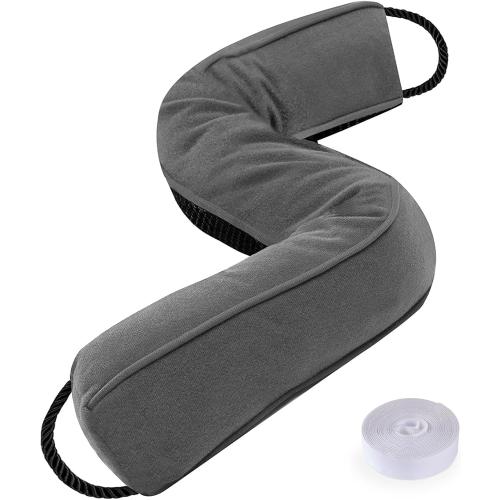 Sunolga Door Draft Stopper Blocks Hot and Cold Air with Removable Washable Cover for Bottom of Door and Window, All-Season Seal for Wind, Noise, Seal for Gaps Up to 3, Home Essentials, 24, Gray